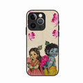 Krishna Eternal Lotus Glass Case for iPhone 14 Pro Max