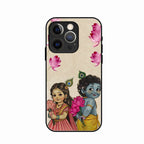 Krishna Eternal Lotus Glass Case for iPhone 14 Pro Max