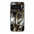 Black Gold Marble Glass Phone Case for Google Pixel 10 Pro