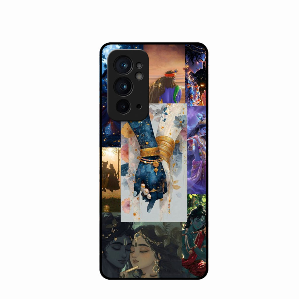 Eternal Radha Krishna Love Glass Phone Case for Oneplus 9Rt 5G