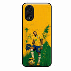 Golden Striker Glass Phone Case for Oppo A38