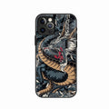 Midnight Dragon Glass Phone Case for iPhone 13 Pro