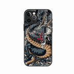Midnight Dragon Glass Phone Case for iPhone 13 Pro