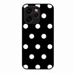 Classic Polka Dot Glass Phone Case for Oppo Reno 15 Pro Mini 5G