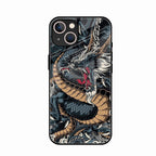 Midnight Dragon Glass Phone Case for iPhone 14 Plus