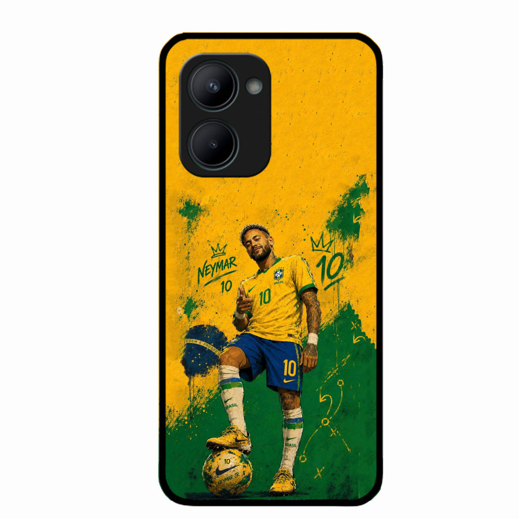 Golden Striker Glass Phone Case for Realme C33 2023