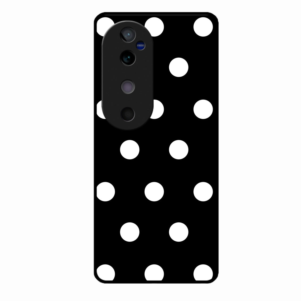 Classic Polka Dot Glass Phone Case for Vivo V40 5G