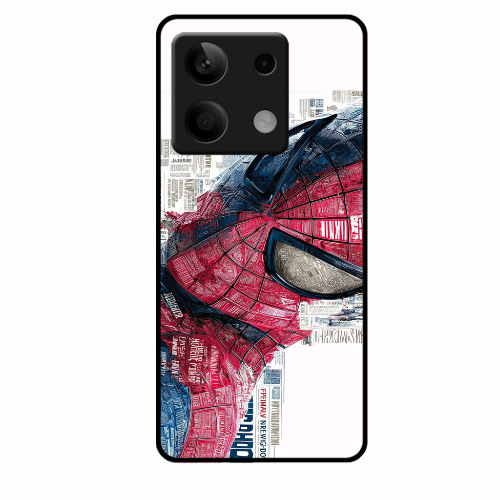 Red Blue Web Hero Glass Phone Cover for Redmi Note 13 5G - ShopOnCliQ