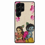 Krishna Eternal Lotus Glass Case for Samsung Galaxy S25 Ultra 5G