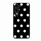 Classic Polka Dot Glass Phone Case for Vivo T4 Lite 5G
