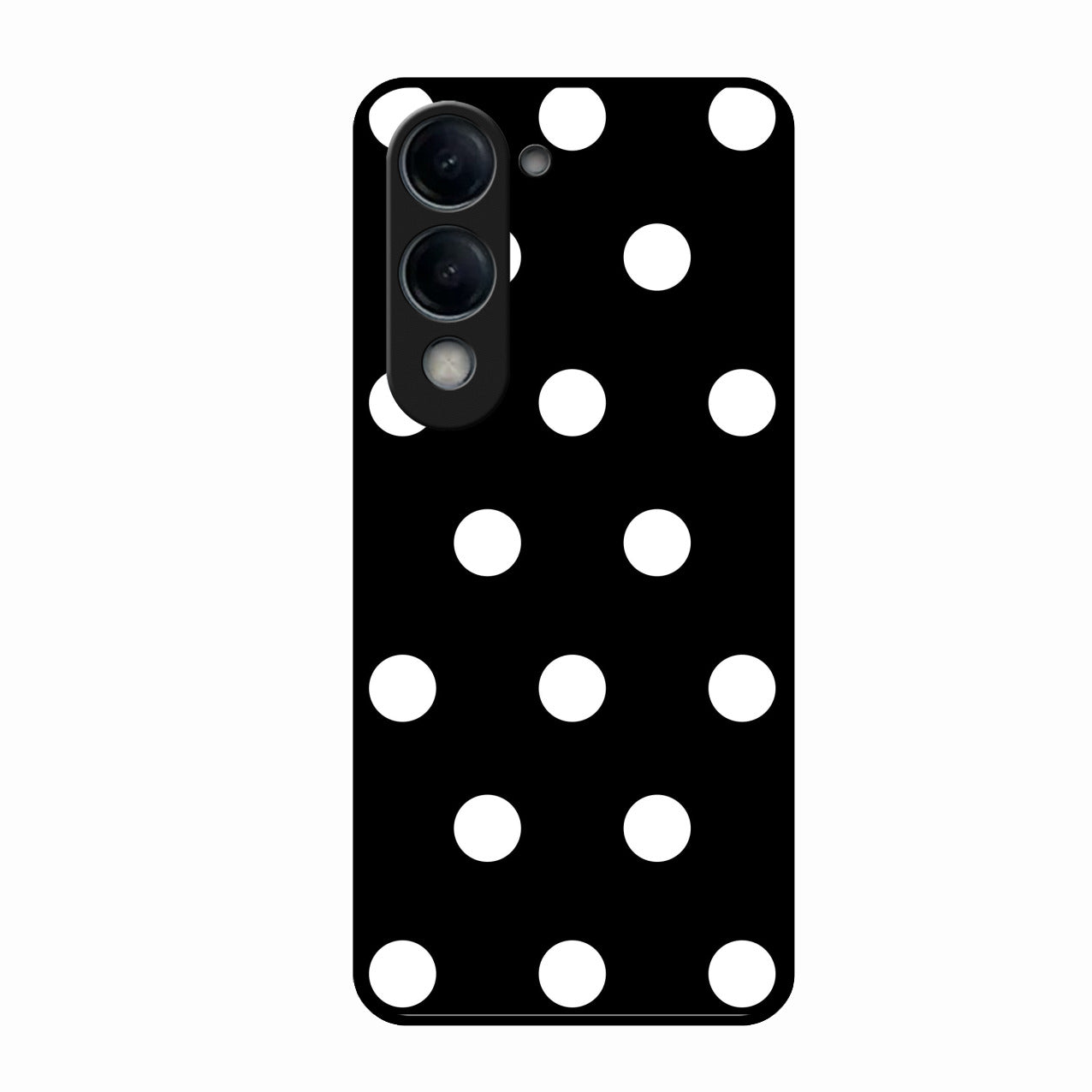Classic Polka Dot Glass Phone Case for Vivo T4 Lite 5G