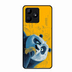 Cute Panda Sketch Premium Glass Phone Case for Realme C53