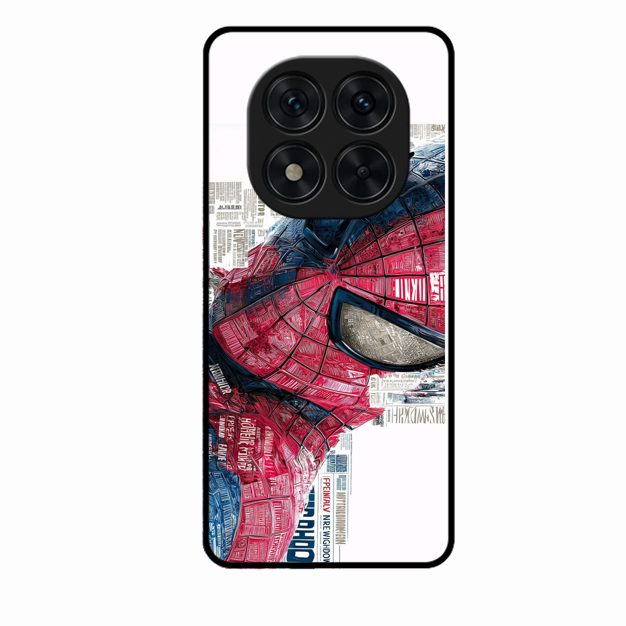 Red Blue Web Hero Glass Phone Cover for Poco X7 5G