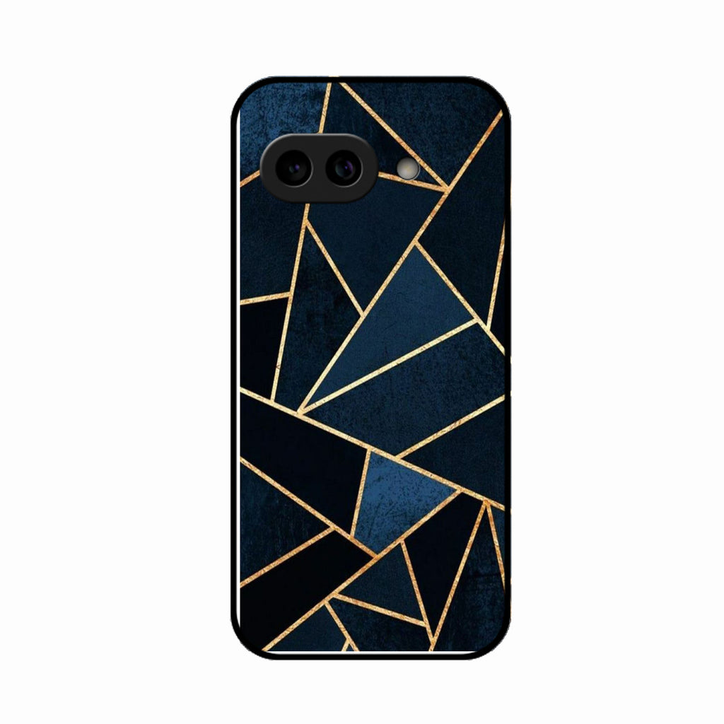 Midnight Gold Geometric Premium Glass Phone Case for Google Pixel 10A 5G
