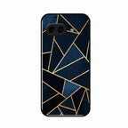 Midnight Gold Geometric Premium Glass Phone Case for Google Pixel 10A 5G