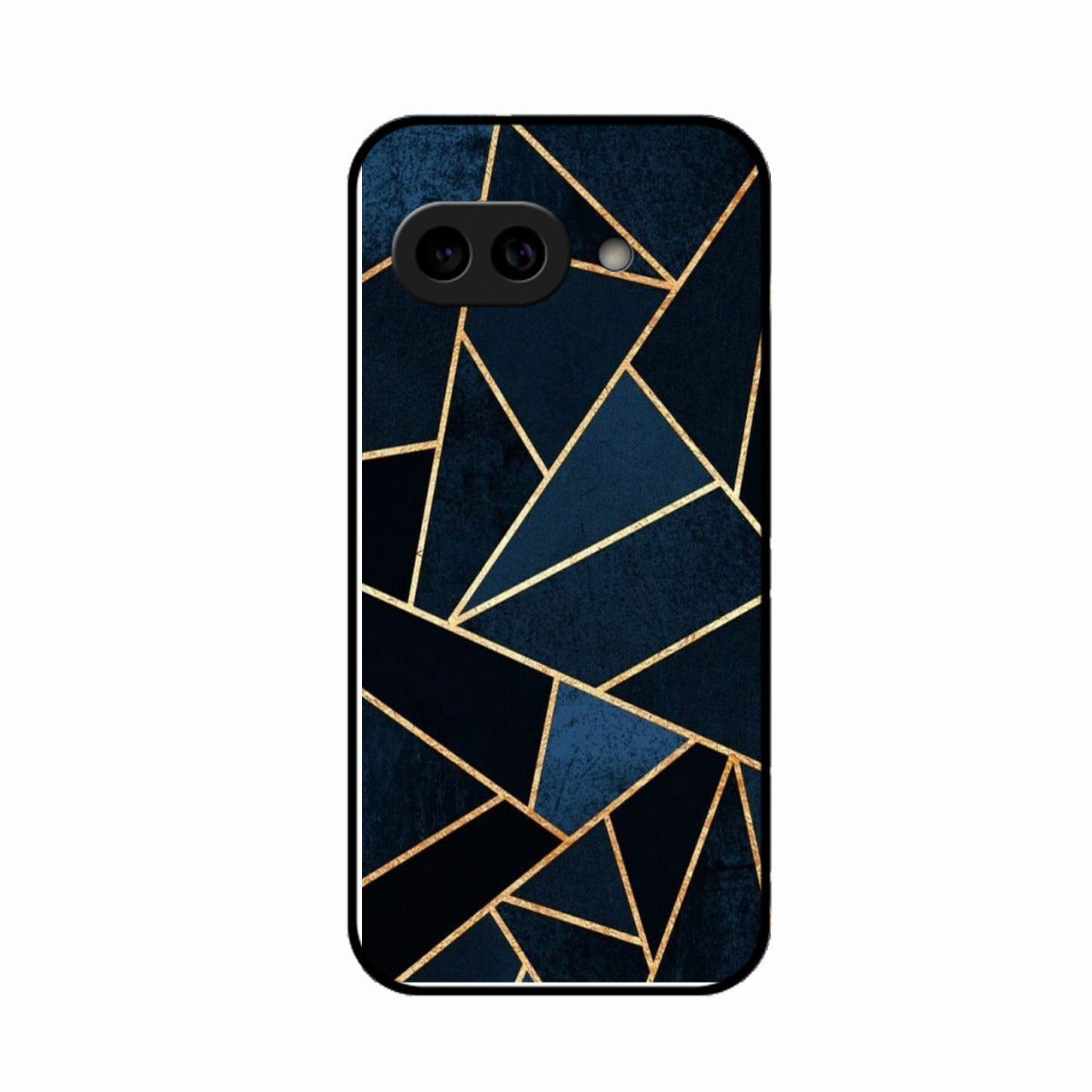 Midnight Gold Geometric Premium Glass Phone Case for Google Pixel 10A 5G