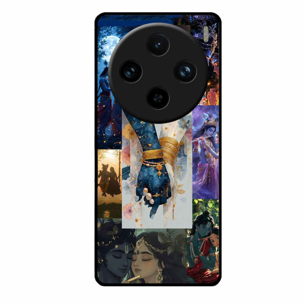 Eternal Radha Krishna Love Glass Phone Case for Samsung Galaxy S23 5G