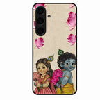 Krishna Eternal Lotus Glass Case for Samsung Galaxy S24 5G