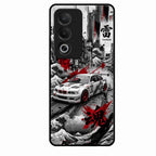 Japanese Wave Drift Racing Premium Glass Phone Case for Oppo A3 Pro 5G