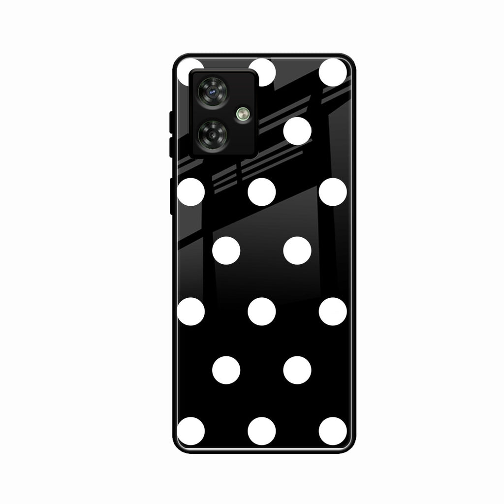 Classic Polka Dot Glass Phone Case for Motorola G64 5G
