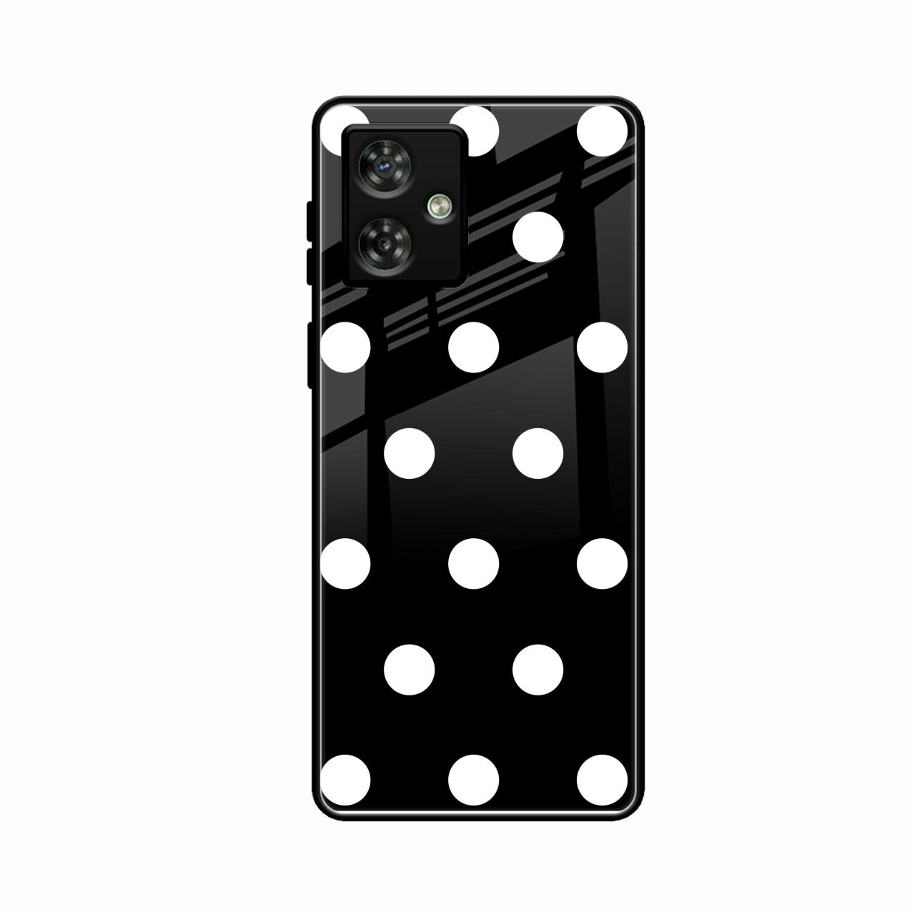 Classic Polka Dot Glass Phone Case for Motorola G64 5G