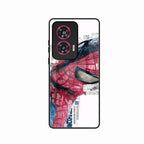Red Blue Web Hero Glass Phone Cover for Motorola Edge 50 Fusion 5G