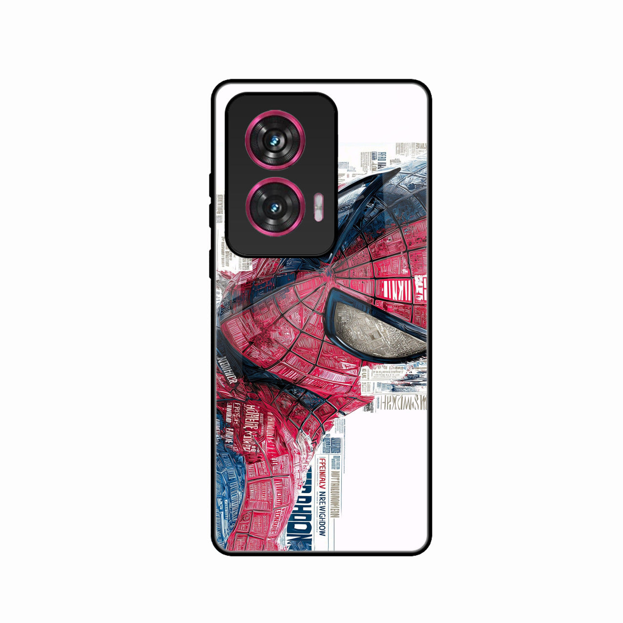 Red Blue Web Hero Glass Phone Cover for Motorola Edge 50 Fusion 5G