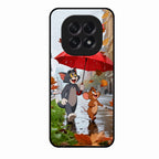 Rainy Day Cartoon Glass Phone Case for Oppo F29 5G