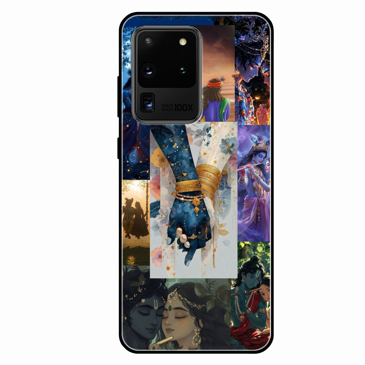 Eternal Radha Krishna Love Glass Phone Case for Oppo Reno 8T 5G