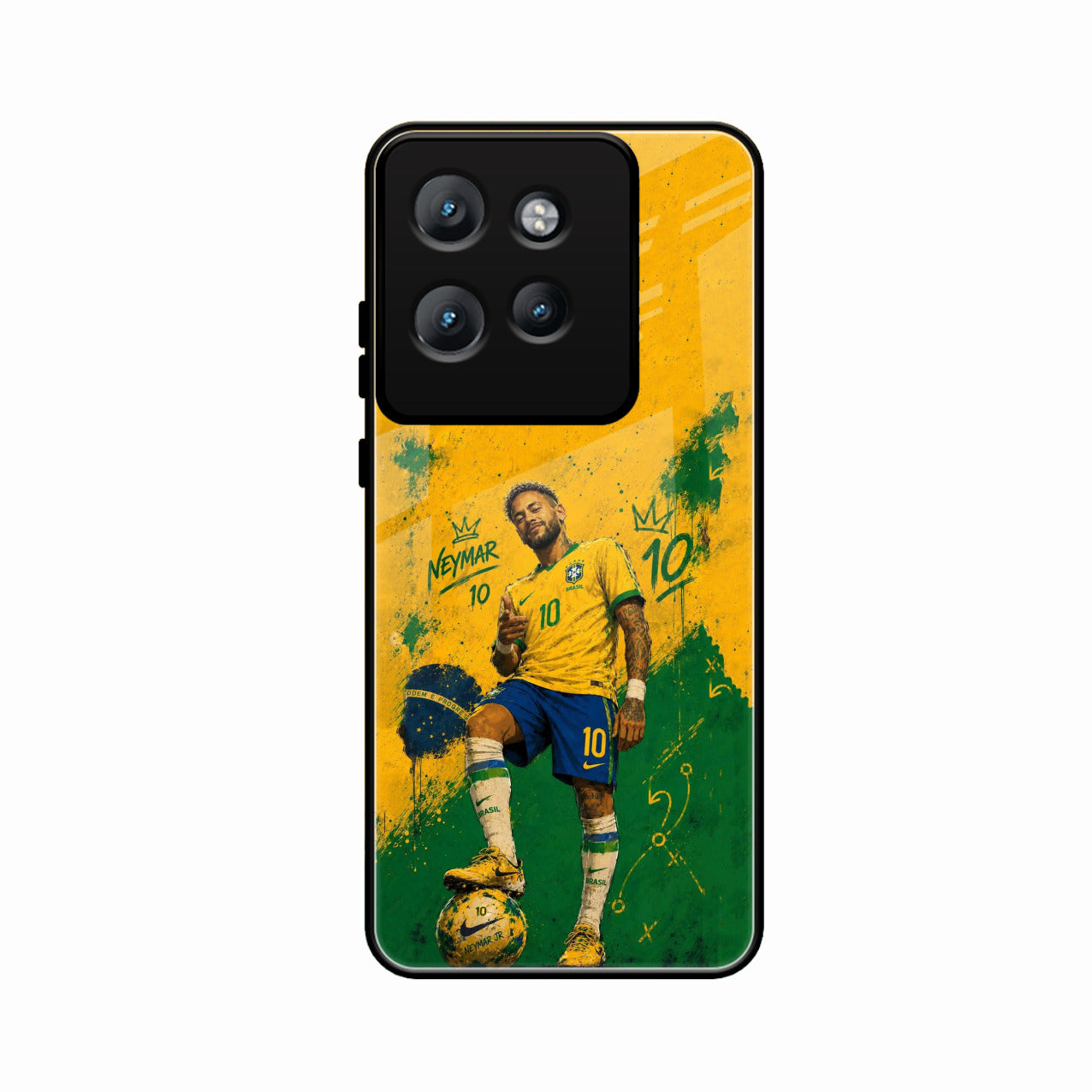 Golden Striker Glass Phone Case for Motorola Edge 50