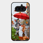 Rainy Day Cartoon Glass Phone Case for Nothing Phone 4A 5G