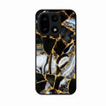 Black Gold Marble Glass Phone Case for OnePlus 15 5G