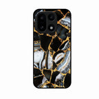 Black Gold Marble Glass Phone Case for OnePlus 15 5G
