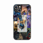 Eternal Radha Krishna Love Glass Phone Case for iPhone 13