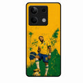 Golden Striker Glass Phone Case for Redmi Note 13 5G