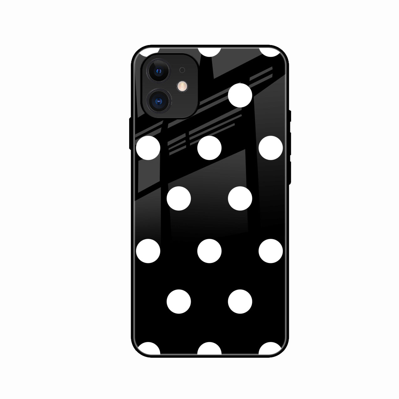 Classic Polka Dot Glass Phone Case for iPhone 11