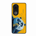 Cute Panda Sketch Premium Glass Phone Case for Vivo T4R 5G