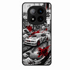 Japanese Wave Drift Racing Premium Glass Phone Case for Redmi Note 14 Pro Plus 5G