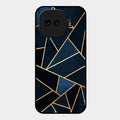 Midnight Gold Geometric Premium Glass Phone Case for iQOO 15R 5G