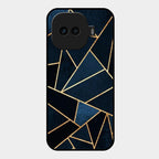 Midnight Gold Geometric Premium Glass Phone Case for iQOO 15R 5G