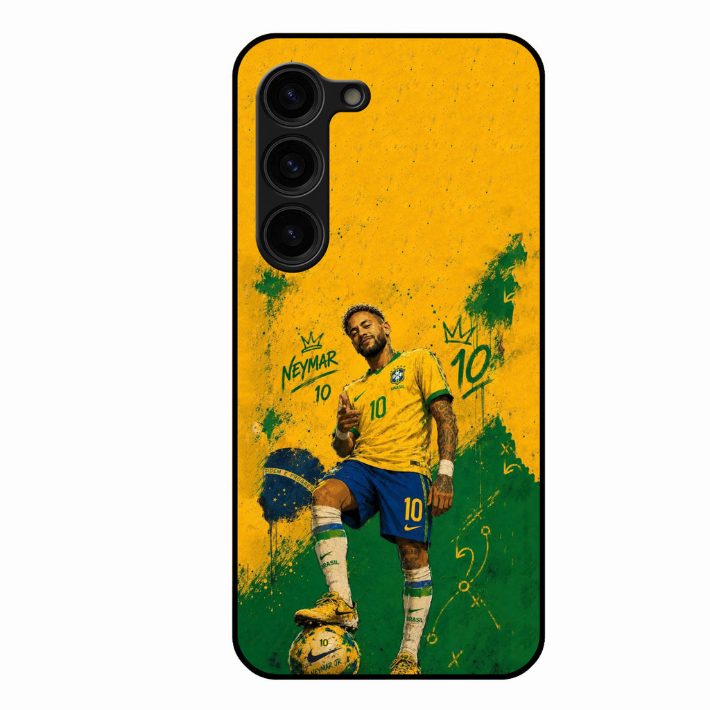 Golden Striker Glass Phone Case for Samsung Galaxy S23 Plus 5G