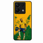 Golden Striker Glass Phone Case for Redmi Note 13 Pro 5G