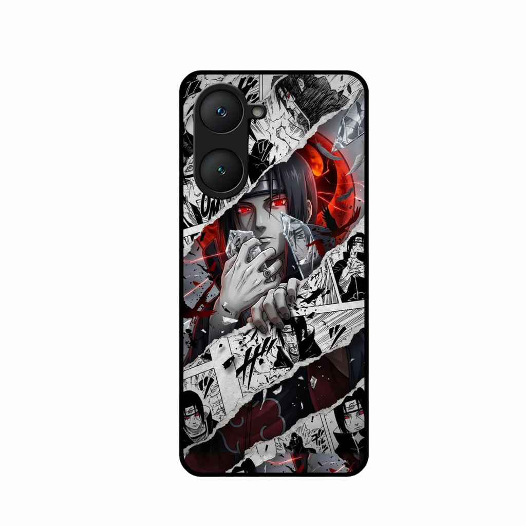 Itachi Uchiha Manga Collage Glass Phone Case for iQOO Z9 Lite 5G