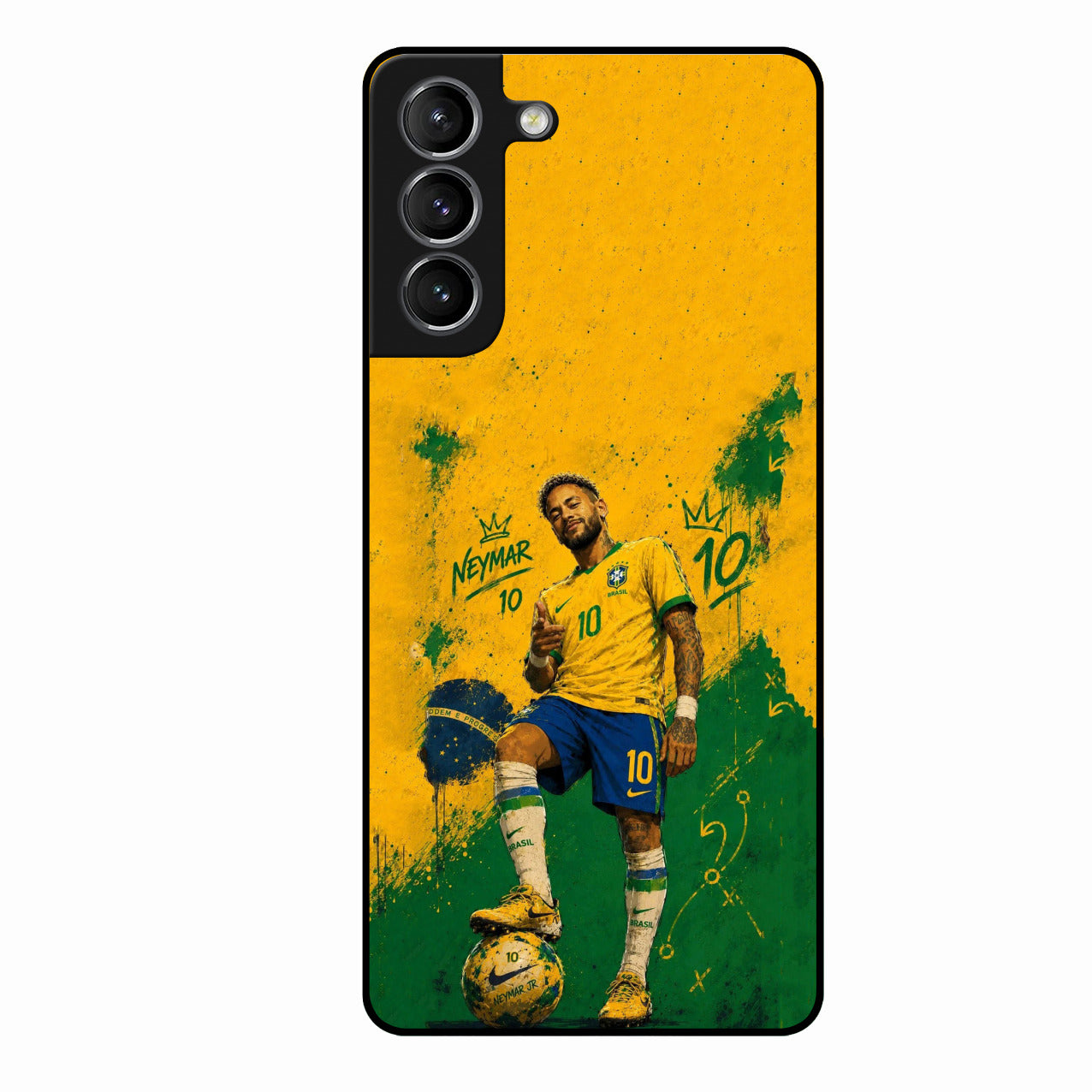 Golden Striker Glass Phone Case for Samsung Galaxy S21