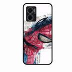 Red Blue Web Hero Glass Phone Cover for Redmi 11 Prime 5G