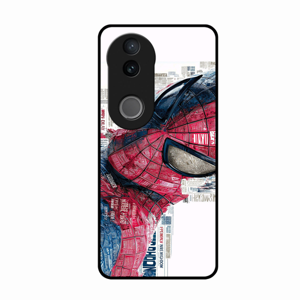 Red Blue Web Hero Glass Phone Cover for Vivo T4R 5G