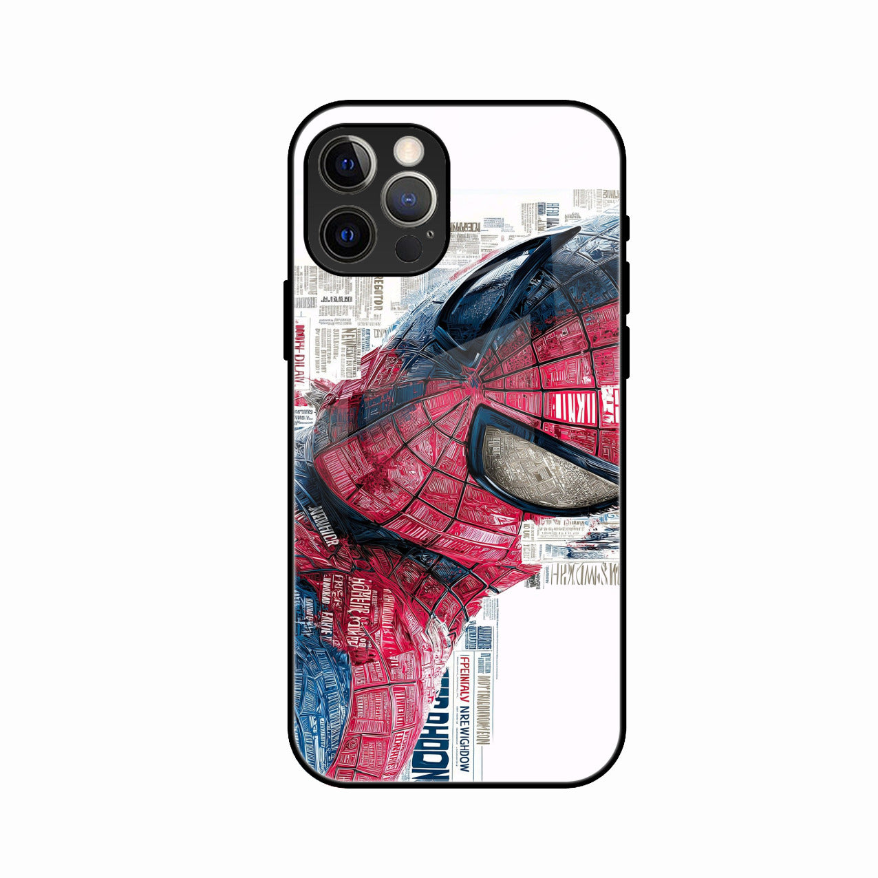 Red Blue Web Hero Glass Phone Cover for iPhone 12 Pro