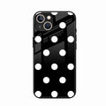 Classic Polka Dot Glass Phone Case for iPhone 14 Plus