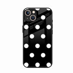 Classic Polka Dot Glass Phone Case for iPhone 14 Plus