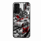 Japanese Wave Drift Racing Premium Glass Phone Case for Samsung Galaxy A15 5G